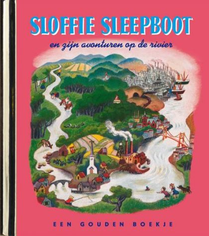 Sloffie Sleepboot en zijn avonturen op de rivier – luxe gouden boekje