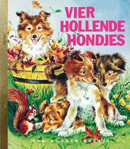 Vier hollende hondjes