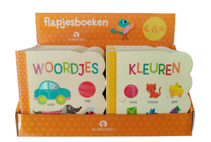 Display met 5x Woordjes en 5x Kleuren