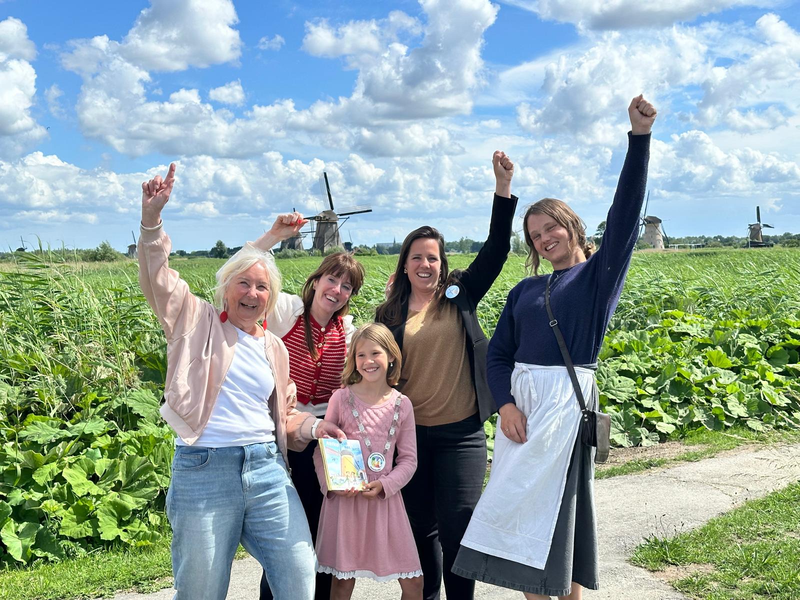 Gouden Boekje Aafke kan het wel! gepresenteerd in Kinderdijk